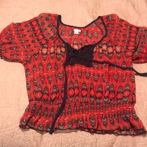 Xhilaration short sleeve blouse top. Size XXL